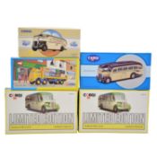 Five Corgi Classic die-cast models, boxed