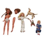 Pippa doll, with Captain Scarlett 'Destiny Angel' figure and others