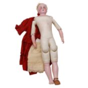 Bisque head doll, perhaps French, circa 1900