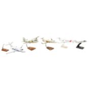 Five 1:48 scale model aircraft