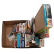 Sixteen model ship and aircraft kits, including Airfix, Lindberg and others, boxed