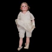 English 1930's bisque head doll