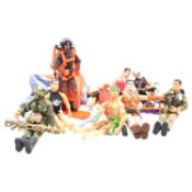 Nine loose Hasbro Action Man action figures