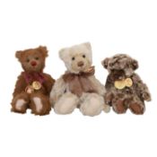 Charlie Bears - 'Purdy', 'Jooles' & 'Zoe' teddy bears, CB083793, CB193804B & CB093930