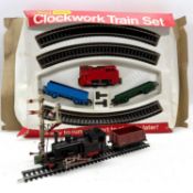 Hornby/ Triang OO gauge Clockwork train set, loose locos and rolling stock, etc