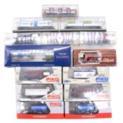 Fourteen Piko, Electrotren, Liliput and other HO gauge wagons, boxed