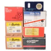 Seven various model aero engines,