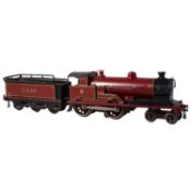 Hornby, O gauge model railway locomotive and tender 