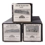 Three DJH model locomotive kits, OO gauge,