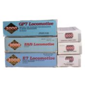 Proto 2000 Series and Proto 1000 Series model railways,