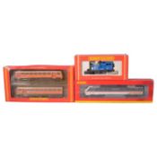 Two Hornby OO gauge locomotives and Pacer Twin Railbus,
