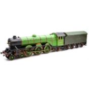 A 2.5-inch gauge live steam Flying Scotsman locomotive and tender