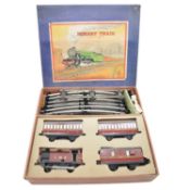 Hornby O gauge clockwork locomotive set