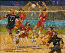 § Gerry Blood (British, 1932-2005) Volleyball