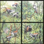 Penelope Fulljames, (British, b. 1949) Roloway Monkeys