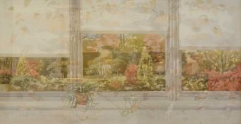 § Leonard Gray (Scottish, 1925-2019) Window and garden