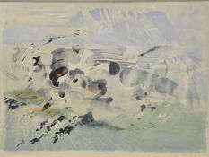 § Richard Sell (British 1922-2008) Eroded landscape