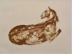 § Dame Elisabeth Frink CH RA (British, 1930-1993) Petit Cheval Couche