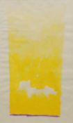 § Trevor Bell (British, 1930-2017), attributed, Untitled (yellow gradation)