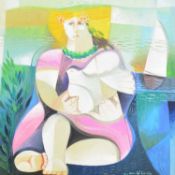 § Vittoria Maria Di Carlo (Italian, 1937-2015) Venus after Botticelli