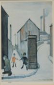 § Laurence Stephen Lowry RA (British, 1887-1976) Viaduct St Passage