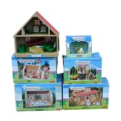 Tomy/ Sylvanian Families - a collection of figures, accessories, and boxed sets