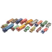 Dinky, a quantity of loose diecast lorries and vans