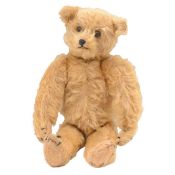 Early 20th century teddy bear, golden mohair