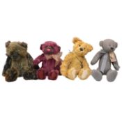 Charlie Bears - four teddy bears