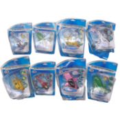 Eight Bandai Gerry Anderson Thunderbirds models