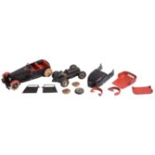 Meccano Constructor No. 1 Clockwork Motor Car, and another clockwork car Schuco