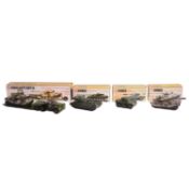 Four Corgi die-cast model military vehicles M or NM