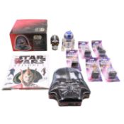 Star Wars models, stampers, alarm clock, etc.