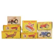 Dinky, seven die-cast farming vehicles