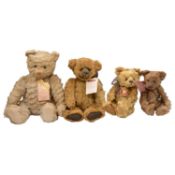 Charlie Bears - four teddy bears