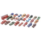 Dinky, quantity of loose diecast vehicles including pre-war vans