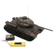 Remote Control T34-85 scale model tank, with firing pellets, no control unit.