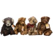 Charlie Bears - four teddy bears