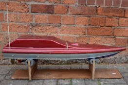 Remote controlled boat, Taiwan diesel engine, no controller