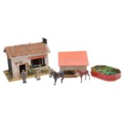 Quantity of Britain's Floral Garden series, lead animals, and associated material