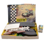 Tri-ang Scalextric, a 'Set 31' model motor racing set, and a B/2 Hurricane sidecar