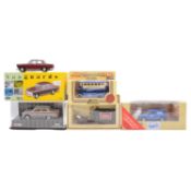Box of Lledo and Matchbox diecast vehicles
