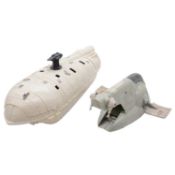 Palitoy Star Wars, two vehicles, Rebel Transporter and Slave 1