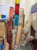 The contents of a modeller's workshop: part-built kits and projects