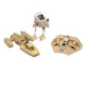 Three Palitoy Star Wars model vehicles