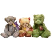 Charlie Bears - three large teddy bears