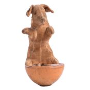 Steiff, an early velvet Dachshund skittle, circa 1904