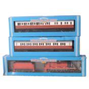Hornby OO gauge Thomas the Tank engine locomotive, James and two coaches,