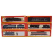 Six Hornby OO gauge model railway locomotives,