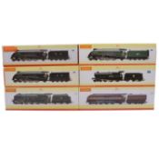 Hornby OO gauge model railway, six locomotives,